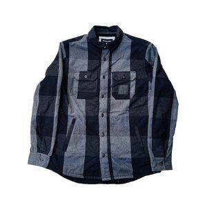 QuikSilver Men's Miho Stones SHERPA Long Sleeve Over Shirt Size M